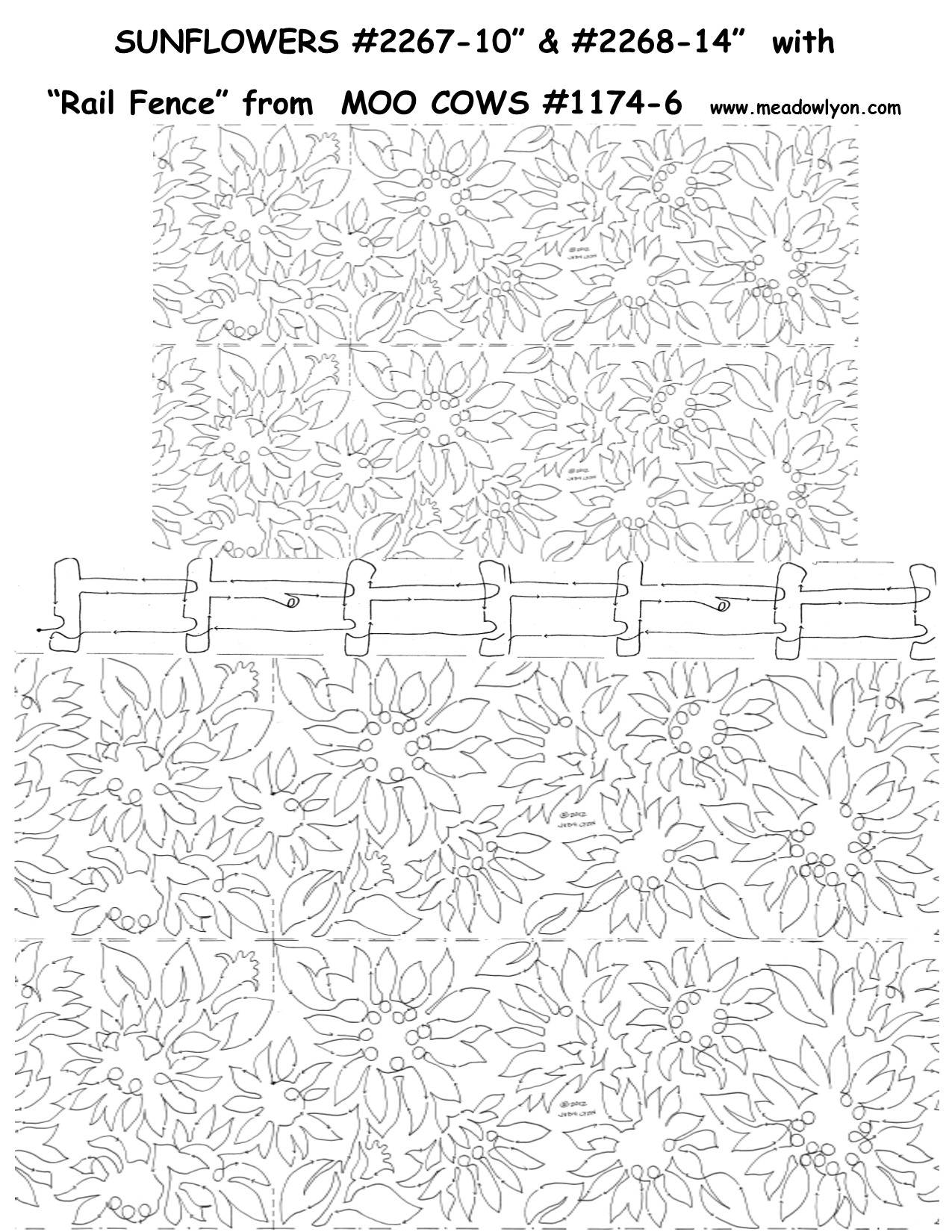 Sunflowers 10" Edge-to-Edge - Image 7