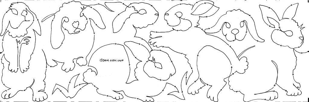 Cottontails 10" Edge to Edge