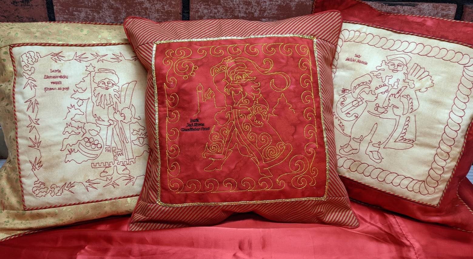 Santa Russia Redwork: Digital Embroidery files or PDF Printable Paper file - Image 5